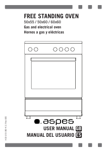 Manual de uso Aspes AKG4500TM Cocina