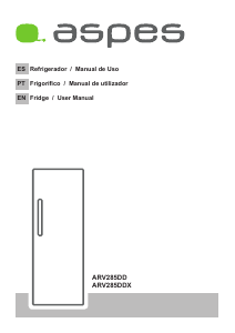 Manual de uso Aspes ARV285DDX Refrigerador
