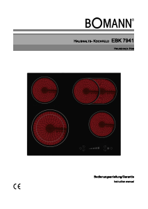 Manual Bomann EBK 7941 Hob