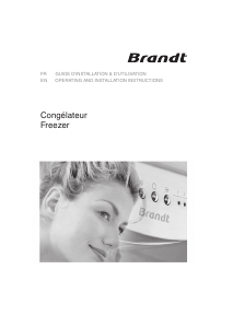 Manual Brandt BFU262LSW Freezer