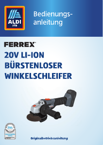 Bedienungsanleitung Ferrex CGA18BFF.9 Winkelschleifer