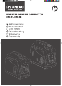 Manual Hyundai 55001 Generator