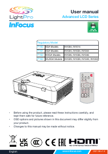 Manual InFocus IN1039 Projector