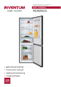 Mode d’emploi Inventum MDR2600 Réfrigérateur combiné