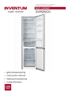 Mode d’emploi Inventum SVM2600 Réfrigérateur combiné