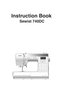 Manual Janome Sewist 740DC Sewing Machine