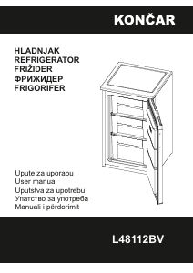 Manual Končar L48112BV Freezer