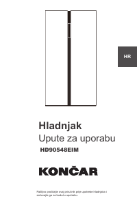 Manual Končar HD90548EIM Fridge-Freezer