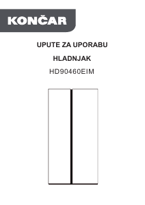 Manual Končar HD90460EIM Fridge-Freezer