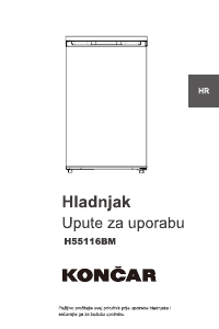 Manual Končar H55116BM Refrigerator