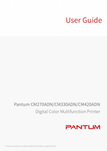 Handleiding Pantum CM330ADN Multifunctional printer