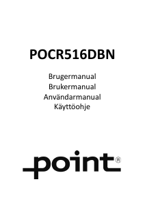 Käyttöohje Point POCR516DBN Jääkaappipakastin