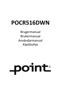 Bruksanvisning Point POCR516DWN Kjøle-fryseskap