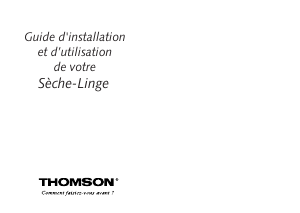 Mode d’emploi Thomson AIR654 Sèche-linge