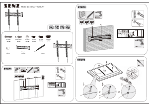 Manual Senz SFLATTVMOUNT Suport pe perete