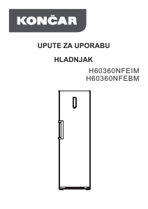 Priručnik Končar H60360NFEBM Hladnjak