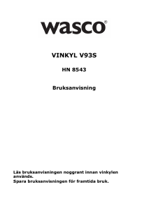 Bruksanvisning Wasco V93S (HN 8543) Vinkyl