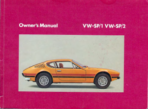 Handleiding Volkswagen SP1 (1974)