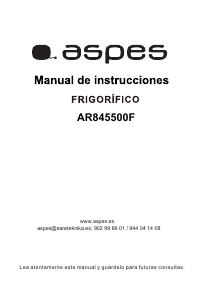 Manual de uso Aspes AR845500F Refrigerador
