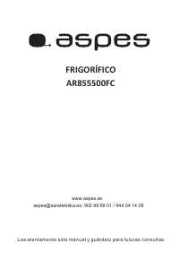 Manual de uso Aspes AR855500FC Refrigerador