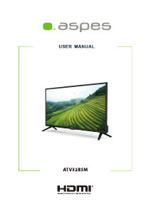 Manual Aspes ATV32BSM Televisor LED
