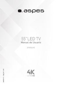 Manual de uso Aspes ATV55UHD Televisor de LED