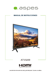 Manual de uso Aspes ATV3200 Televisor de LED