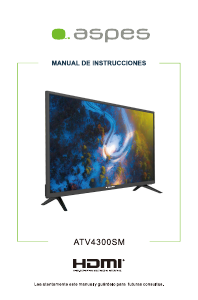 Manual de uso Aspes ATV4300SM Televisor de LED