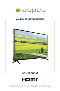 Manual de uso Aspes ATV5000SM Televisor de LED