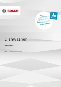 Manual Bosch SMH4ECX21E Dishwasher