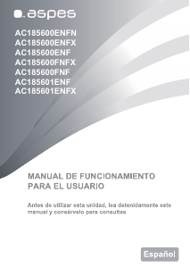 Manual de uso Aspes AC185600ENFX Frigorífico combinado