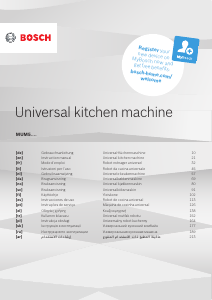 Handleiding Bosch MUM58L20TW Keukenmachine