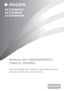 Manual de uso Aspes AF1675500ENF Frigorífico combinado