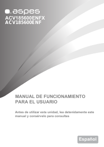 Manual de uso Aspes ACV185600ENF Congelador