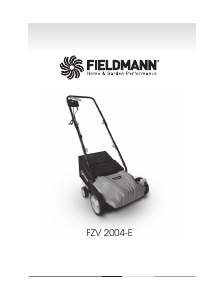 Manuál Fieldmann FZV 2004-E Vertikutátor