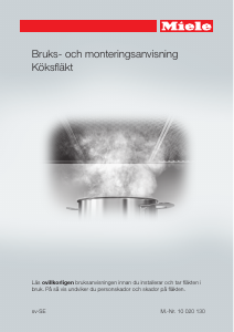 Bruksanvisning Miele DA 6096 W Black Wing Music Köksfläkt