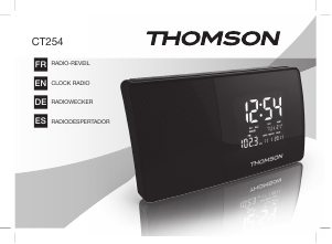 Mode d’emploi Thomson CT254 Radio-réveil