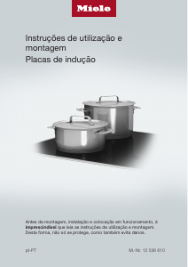 Manual Miele KMDA 7676 FL-U BlackPerfection Placa