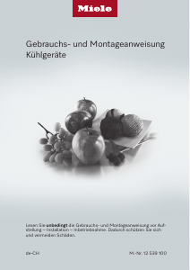 Bedienungsanleitung Miele K 4002 D Kühlschrank