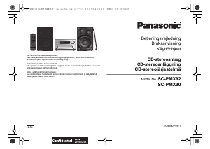 Käyttöohje Panasonic SC-PMX92EB Stereosetti