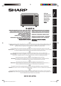 Manual Sharp R-68ST-A Microwave