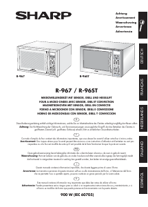 Mode d’emploi Sharp R-967 Micro-onde