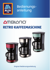 Bedienungsanleitung Ambiano GT-CM-03 Kaffeemaschine