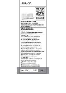 Mode d’emploi Auriol IAN 386311 Horloge