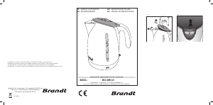 Handleiding Brandt BO-DECO Waterkoker