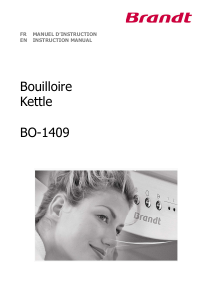 Mode d’emploi Brandt BO-1409M Bouilloire