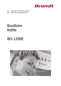 Mode d’emploi Brandt BO-1200EG Bouilloire