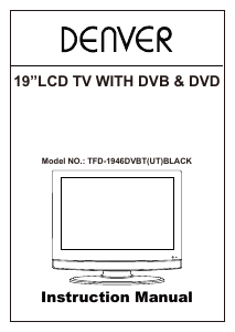 Manual Denver TFD-1946DVBT LCD Television