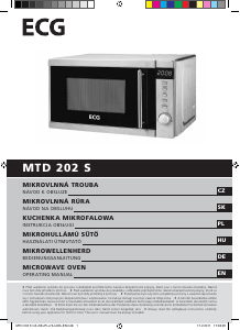 Návod ECG MTD 202 S Mikrovlnná rúra