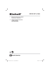 Handleiding Einhell GE-SC 35/1 Li Solo Verticuteermachine